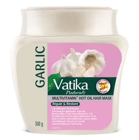 Dabur Vatika Maska do Włosów z Czosnkiem – Włosy Słabe i Zniszczone (500g)