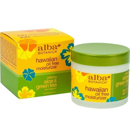 Nawilżający krem do twarzy oil–free Alba Botanica – Aloes i Zielona Herbata