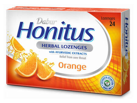 Honitus Honitus pastylki ziołowe pomarańczowe do ssania 24 szt - 60g