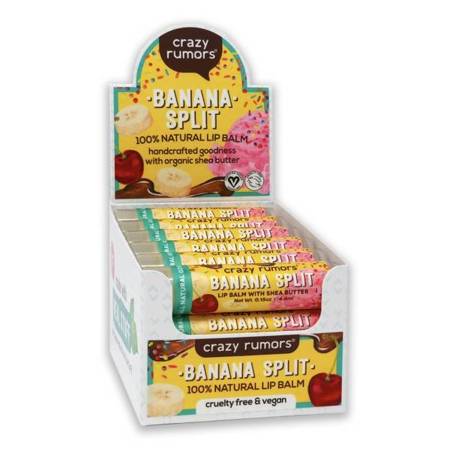 Naturalny balsam do ust Crazy Rumors – Banana Split - 10+2 GRATIS