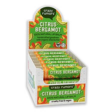 Naturalny balsam do ust Crazy Rumors – Citrus Bergamot - 10+2 GRATIS