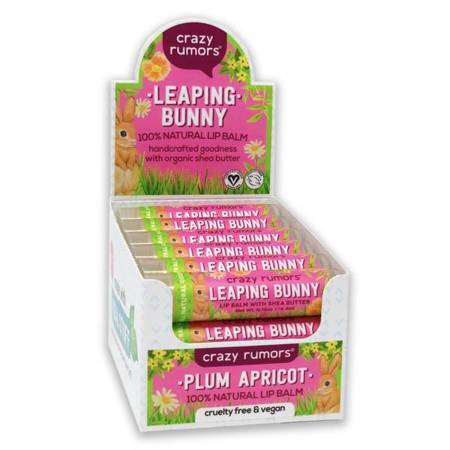 Naturalny balsam do ust Crazy Rumors - Leaping Bunny Plum Apricot - 10+2 GRATIS