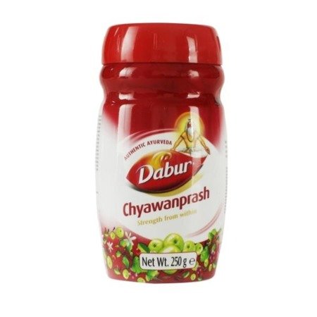 Regenerująca ajurwedyjska pasta ziołowa Chyawanprash Dabur 250 g (Data Ważności: 08/31/2023)