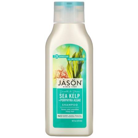 Wygładzający szampon do włosów Jason–Wodorosty Morskie+ algi